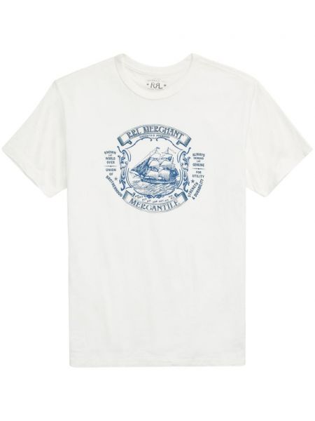 T-shirt aus baumwoll mit print Ralph Lauren Rrl