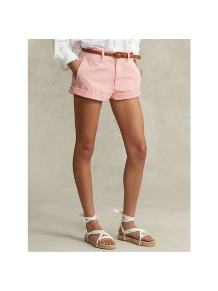 Pantalones chinos de algodón Polo Ralph Lauren rosa