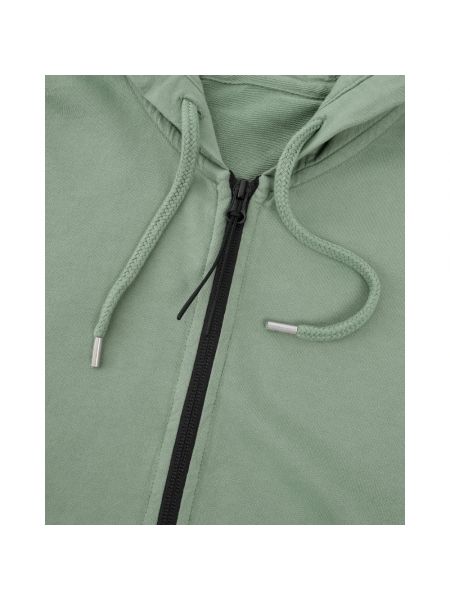 Fleece hoodie mit reißverschluss C.p. Company grün