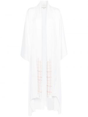 Μάξι φόρεμα με παγιέτες Shatha Essa λευκό