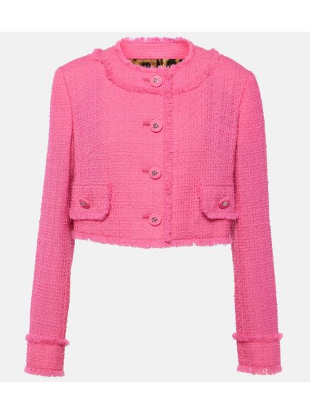 Твидовый пиджак Dolce&gabbana розовый