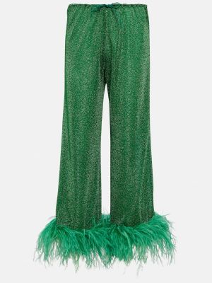 Spodnie relaxed fit Osã©ree zielone
