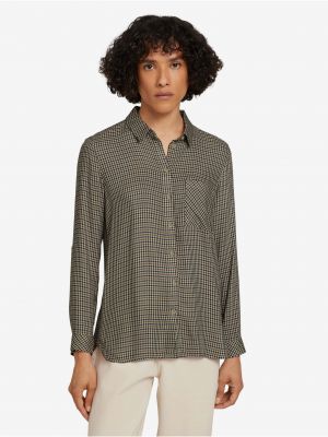 Kockovaná košeľa Tom Tailor khaki