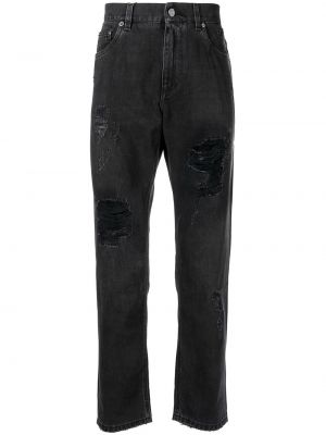 Rippet jeans 7/8 Dolce & Gabbana svart