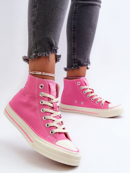 Sneakersy w gwiazdy Big Star Shoes różowe
