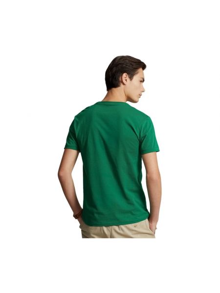 Camiseta slim fit de algodón Ralph Lauren verde
