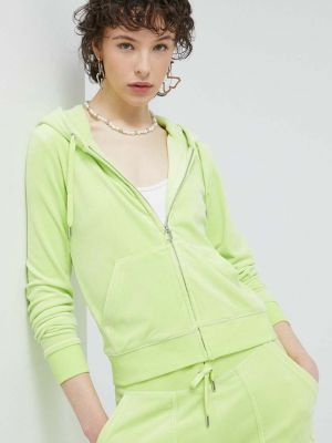 Bluză cu glugă Juicy Couture verde