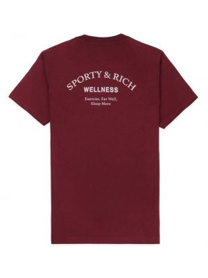 T-shirt en coton à imprimé Sporty & Rich
