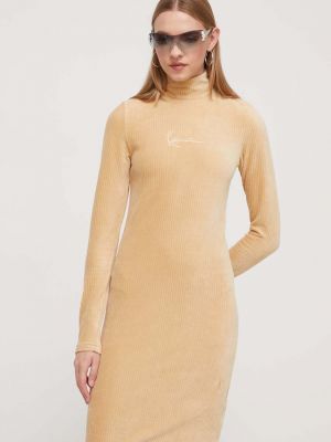 Béžové mini šaty Karl Kani