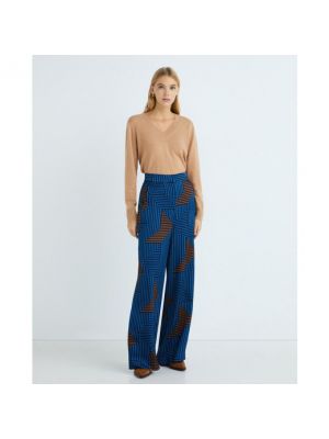 Pantalones con estampado Esprit Collection azul