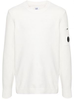 Bombažni pulover C.p. Company bela