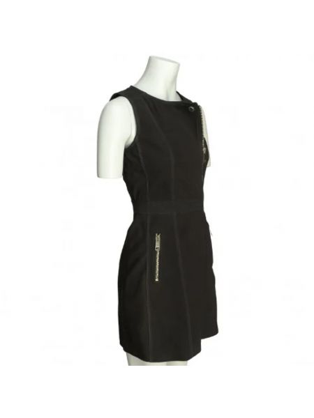Sukienka skórzana Burberry Vintage czarna