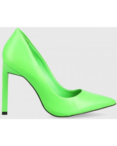Ниски обувки с висок ток Aldo зелено