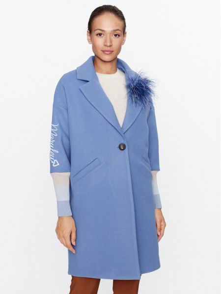 Переходное пальто стандартного кроя Maryley синий