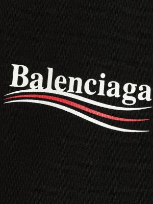 Pamuklu sweatshirt Balenciaga siyah