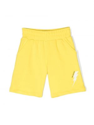 Sportshorts för tjejer Neil Barrett Kids gul