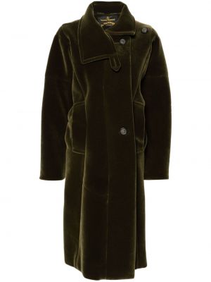 Aksamitny płaszcz Vivienne Westwood Pre-owned zielony