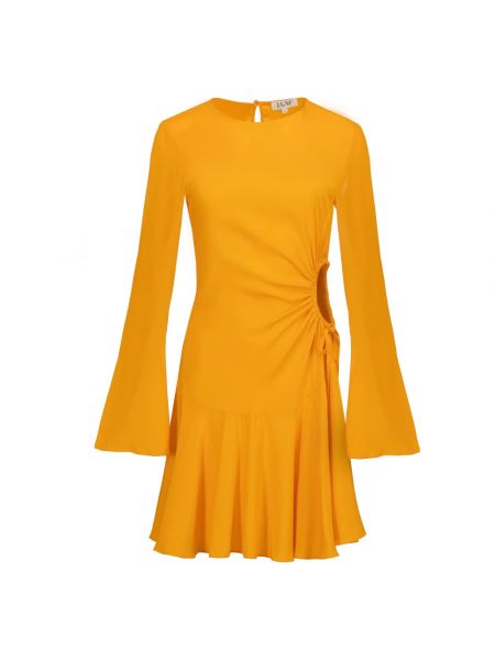 Jedwabna sukienka mini Jaaf pomarańczowa
