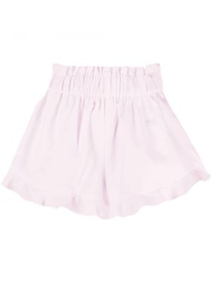 Shorts aus baumwoll mit rüschen Pnk pink