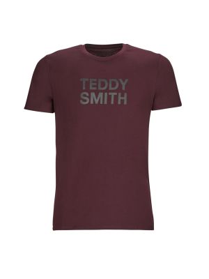 Majica kratki rukavi Teddy Smith bordo