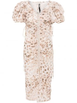 Midi haljina s printom s leopard uzorkom Rotate