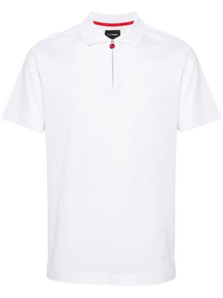 Polo krekls ar rāvējslēdzēju Kiton balts