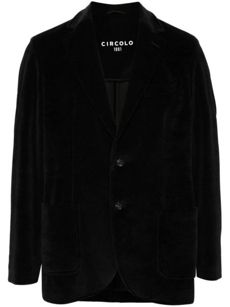 Blazer lung de catifea Circolo 1901 negru