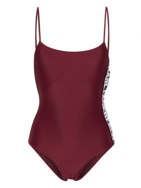 Jacquard kupaći kostim Karl Lagerfeld crvena