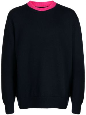 Sweter wełniany z wełny merino z okrągłym dekoltem Botter