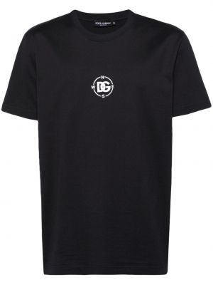 Kokvilnas t-krekls ar apdruku Dolce & Gabbana