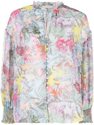 Blus med mönster i blommigt Alice + Olivia blå