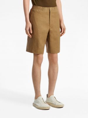 Leinen shorts Zegna braun