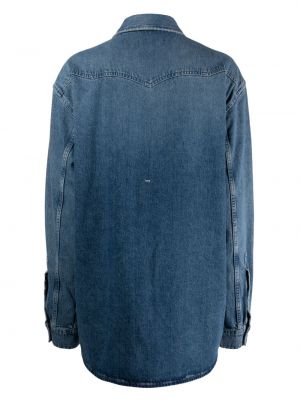 Bavlněná džínová košile Made In Tomboy modrá