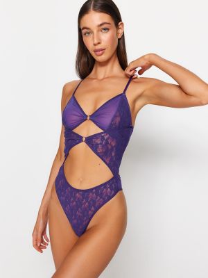 Body slim fit Trendyol violet