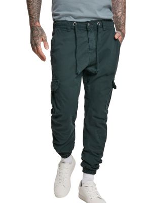 Pantaloni cargo cu buzunare Urban Classics verde