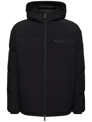 Nylónová páperová bunda s kapucňou Armani Exchange čierna