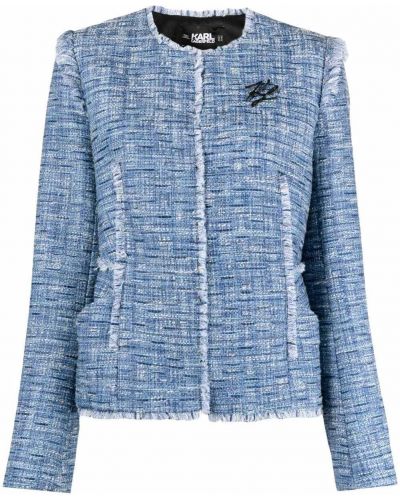Приталенная куртка Karl Lagerfeld, синий