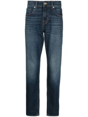 Skinny jeans aus baumwoll 7 For All Mankind blau