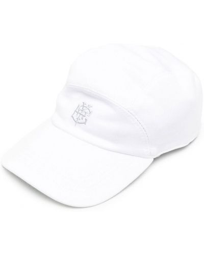 Brodert cap Eleventy hvit