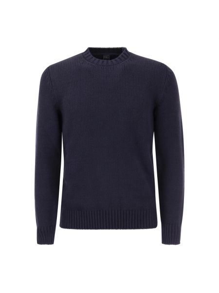Sweter bawełniany Fedeli niebieski