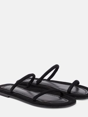 Usnjene nizki čevlji Toteme črna