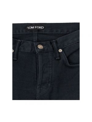 Jeansy skinny slim fit Tom Ford czarne