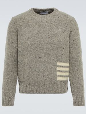 Maglione di lana mohair Thom Browne grigio