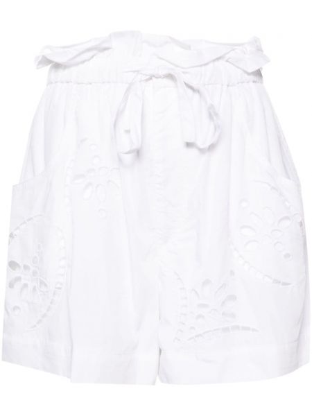 Čipkované šortky Isabel Marant biela