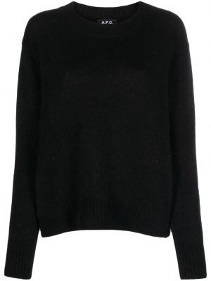 Pullover mit rundem ausschnitt A.p.c. schwarz