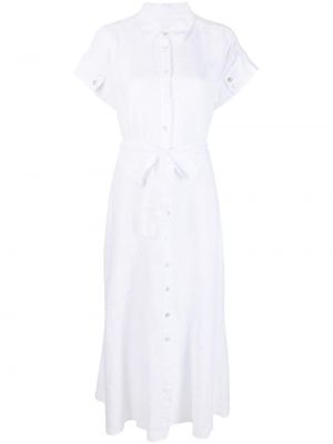 Sukienka midi 120% Lino biała