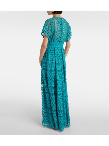 Μάξι φόρεμα Elie Saab μπλε