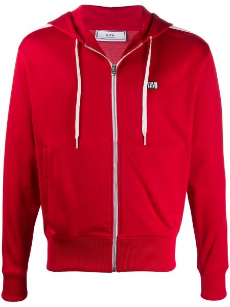 Sudadera con capucha Ami Paris rojo