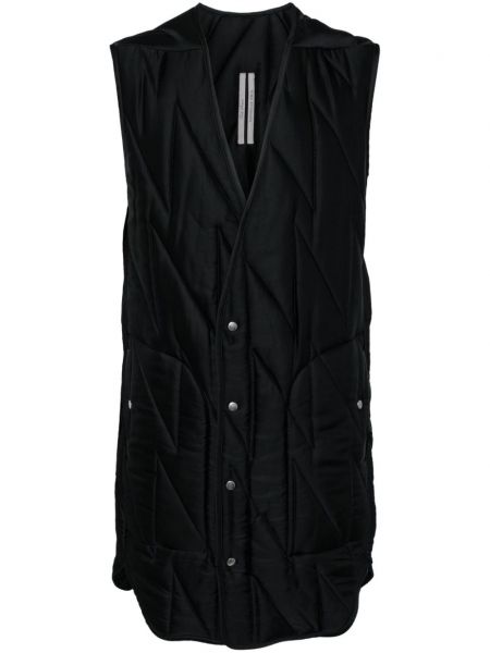 Quiltet vest Rick Owens sort