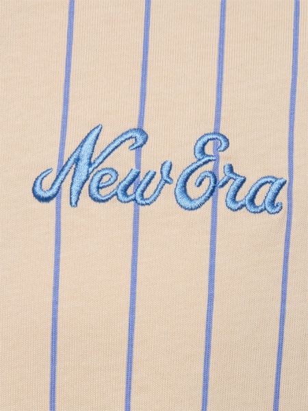 Oversize тениска на райета New Era синьо